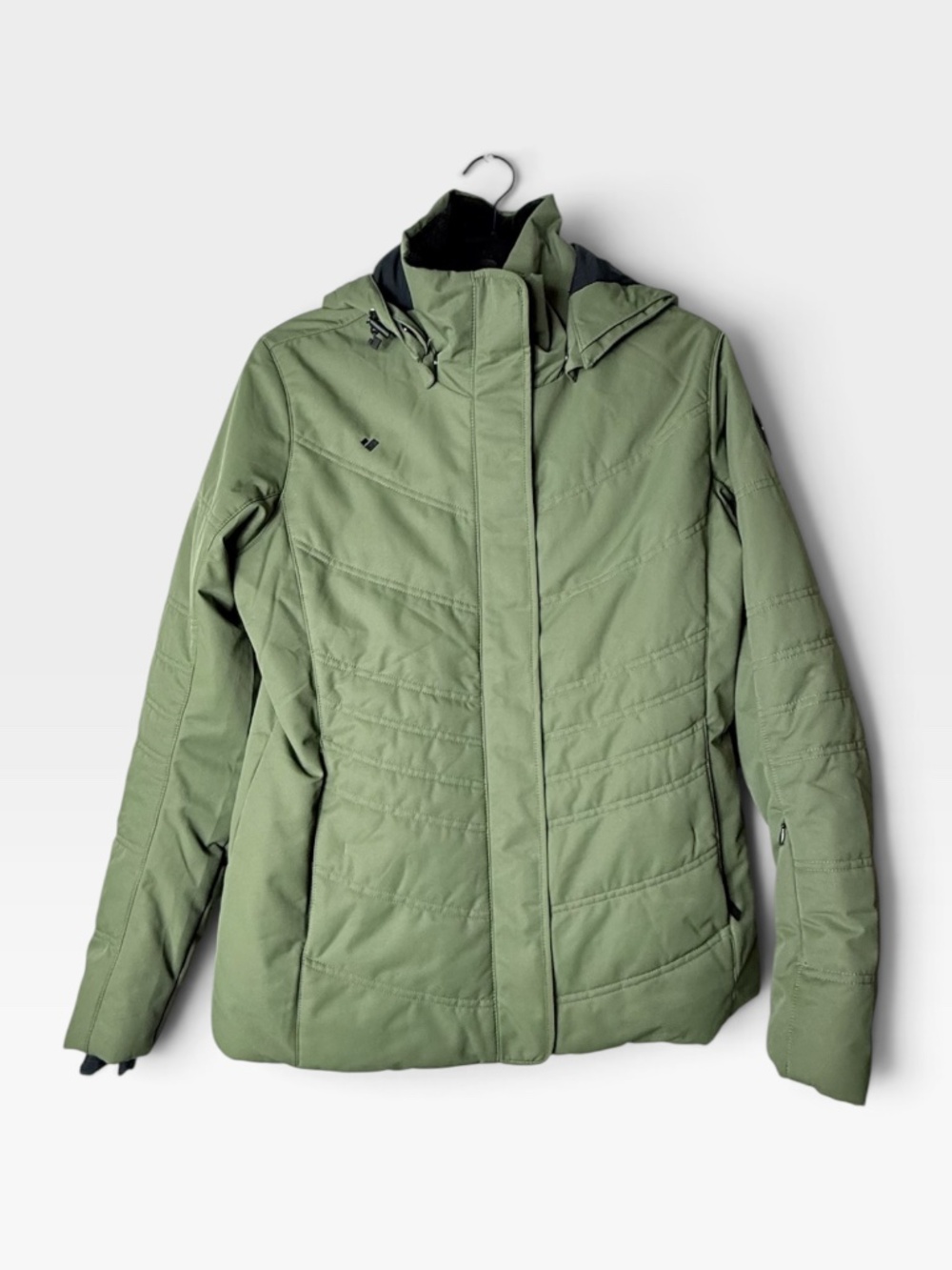Obermeyer Jacket Womens Size 10 Green Insulated Ski Thermore‎ REPREVE Snow Coat